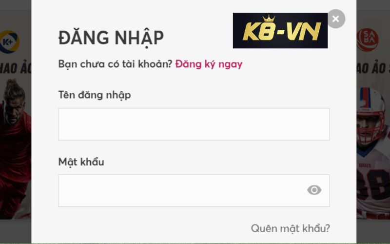 Hướng dẫn đăng nhập nhà cái K8cc